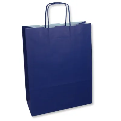 Shopper blu maniglia ritorta Miglior Prezzo  Shoppers in carta