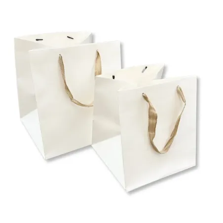 Shopper Carta Square Bianco Miglior Prezzo  Shopper