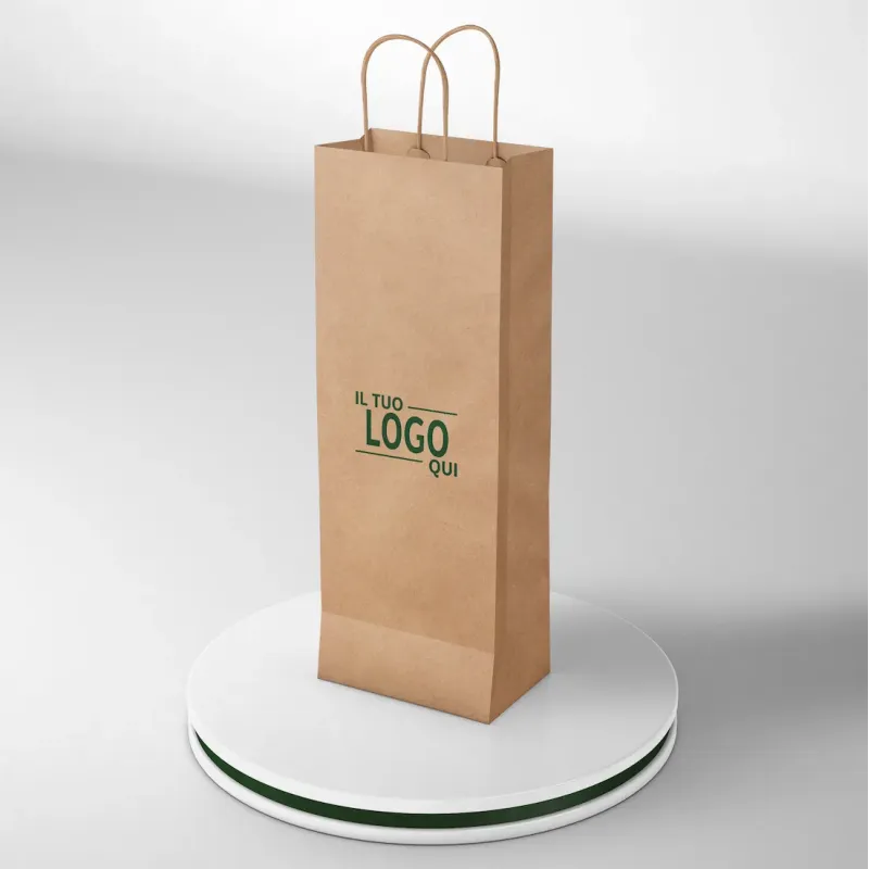 Shopper Avana porta bottiglia stampa un colore due lati Miglior