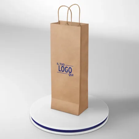 Shopper Avana porta bottiglia stampa un colore due lati Miglior