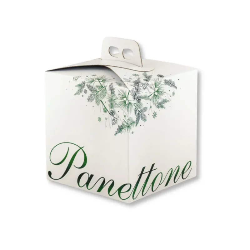 Porta Panettone modello quadrella colore verde disponibile in 2