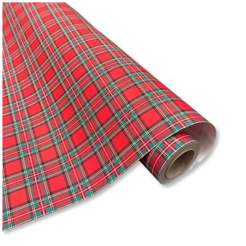 Bobina in Carta Tartan Rosso Miglior Prezzo  Natale OUT 24