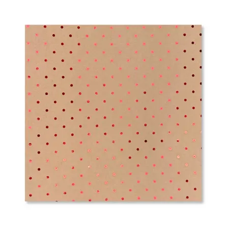 25 fogli carta regalo Mini Pois Rosso Miglior Prezzo  Natale