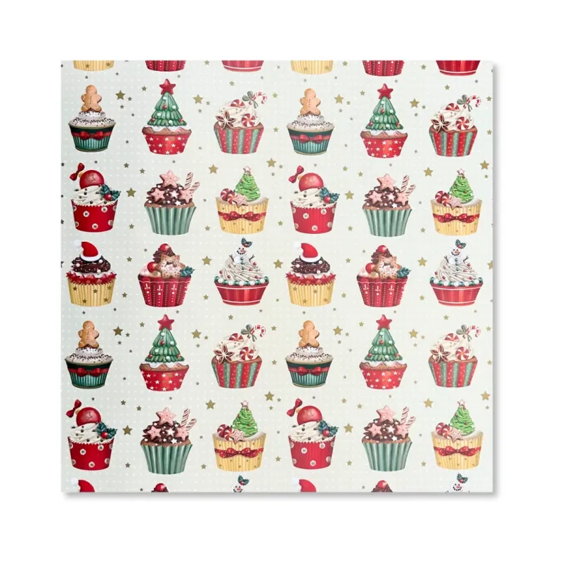 25 fogli carta regalo Cupcakes Miglior Prezzo  Natale OUT 24