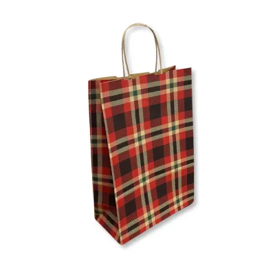 Shopper in Carta Tartan