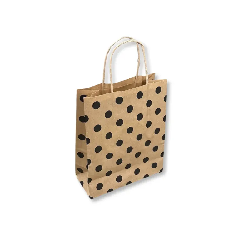 Shopper in Carta Pois Nero