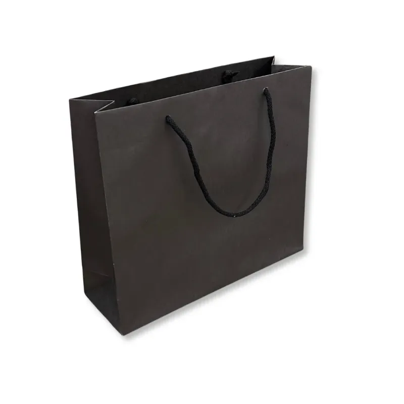 Shopper Carta Nero 4 Nodi 25 pz.