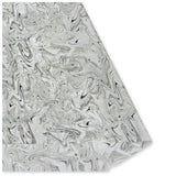 40 Fogli Carta Velina Fantasia Nuvolata Argento 20 gr. 50x70 cm.