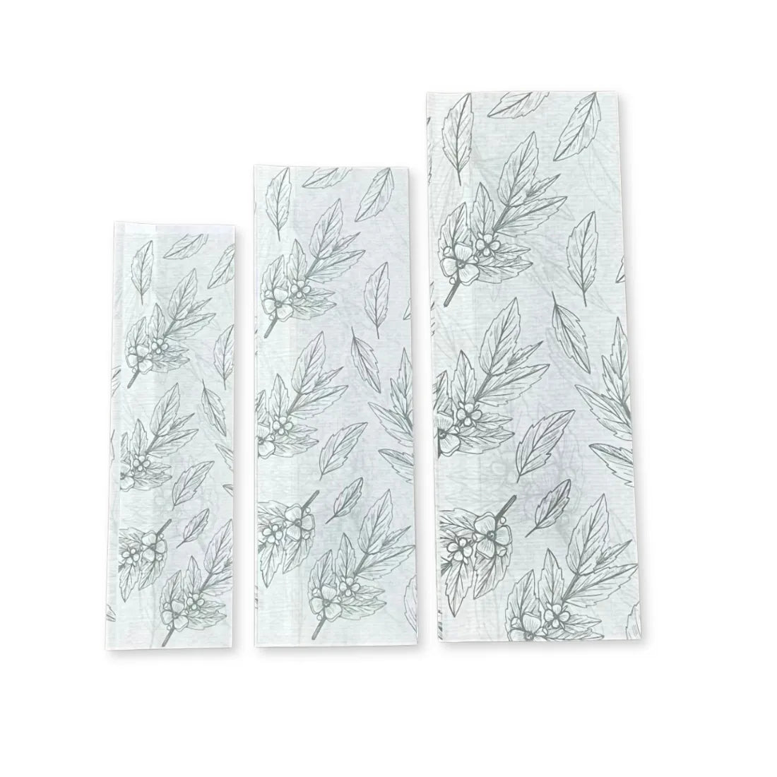 Sacchetto in Carta Fantasia di Foglie con Finestra