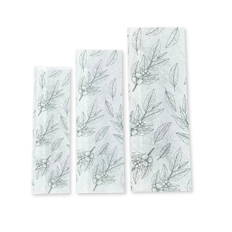 Sacchetto in Carta Fantasia di Foglie con Finestra