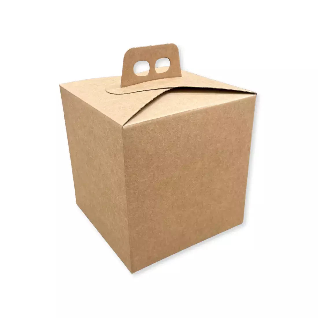 Scatola Confezione Regalo Porta Panettone Quadrella in Carta Avana