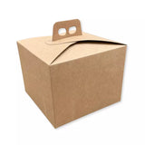 Scatola Confezione Regalo Porta Panettone Quadrella in Carta Avana
