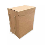 Scatola Confezione Regalo Porta Panettone + Bottiglia Linea Avana