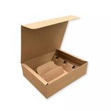 Scatola Confezione Regalo 3 Bottiglie Modello Unica Linea Avana