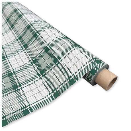 Bobina Polipropilene 40 My. Fantasia New Tartan Verde Scuro. Lunghezza 40 mt.