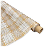 Bobina Polipropilene 40 My. Fantasia New Tartan Oro. Lunghezza 40 mt.