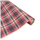 Bobina in Carta Tartan Rosso e Nero. Altezza 100 cm. Lunghezza 25 mt.