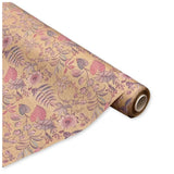 Bobina in Carta Fantasia di Foglie. Altezza 80 cm. Lunghezza 40 mt.