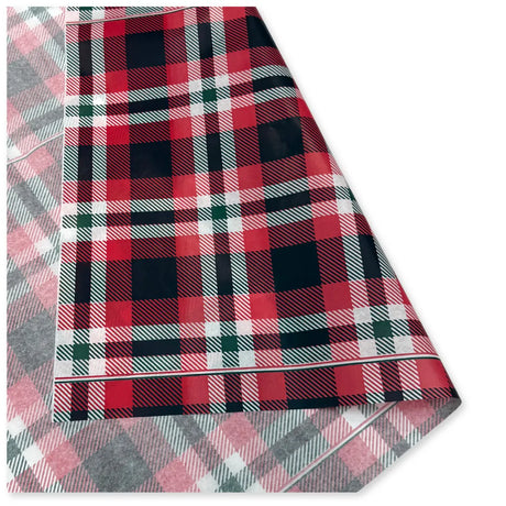 24 Fogli Carta Velina Fantasia Tartan 20 gr. 70x100 cm.