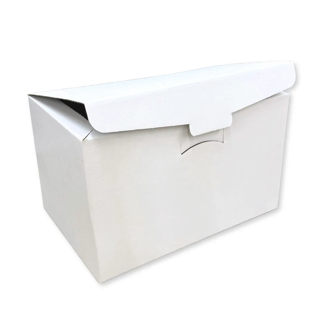 Scatola Confezione Regalo Misura 39x27x23,5 cm. Linea Fibra Bianco