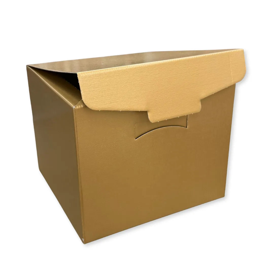 Scatola Confezione Regalo Misura 30x30x24 cm. Linea Fibra Oro