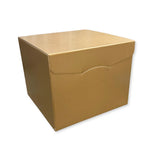 Scatola Confezione Regalo Misura 30x30x24 cm. Linea Fibra Oro