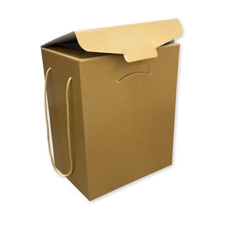 Scatola Confezione Regalo Porta Panettone + Bottiglia Linea Fibra Oro