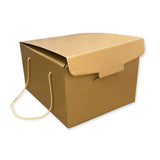 Scatola Confezione Regalo Porta Panettone + Bottiglia Linea Fibra Oro
