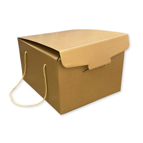 Scatola Confezione Regalo Porta Panettone + Bottiglia Linea Fibra Oro