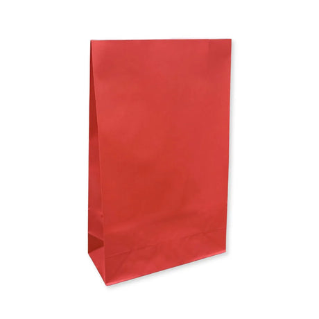 Sacchetto in Carta Rosso con Fondo Rettangolare