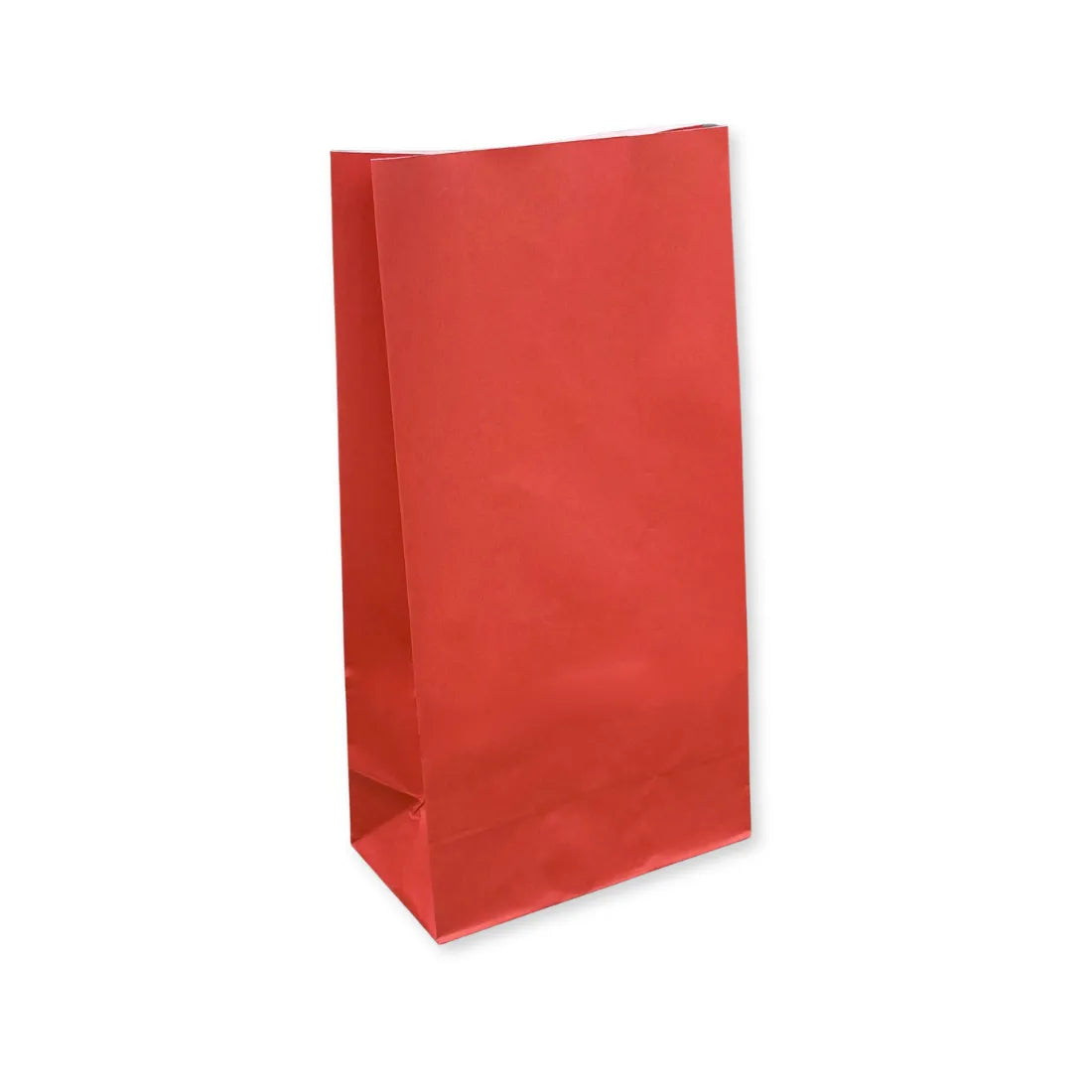 Sacchetto in Carta Rosso con Fondo Rettangolare