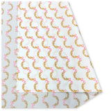 50 Fogli Carta Velina Fantasia Garland Bianca 20 gr. 62x86 cm.