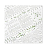 24 Fogli Carta Regalo Flower Art & Chronicle