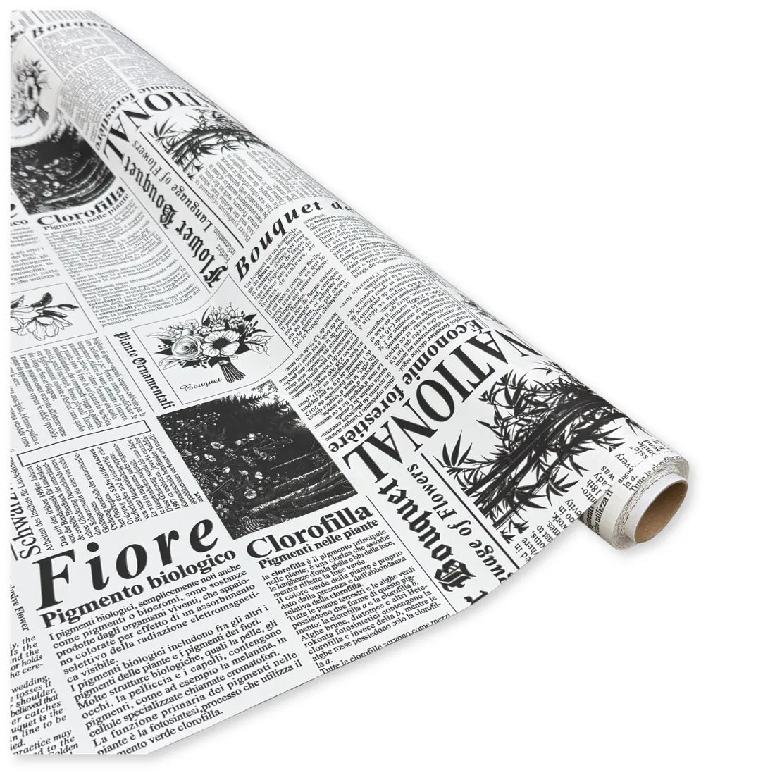 Bobina Polipropilene 50 My. Fantasia Newspaper. Lunghezza 20 mt.