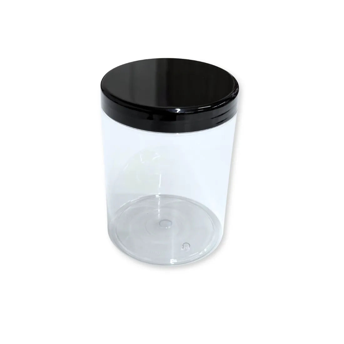 Barattoli in PET Trasparente con Tappo Nero