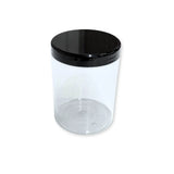 Barattoli in PET Trasparente con Tappo Nero