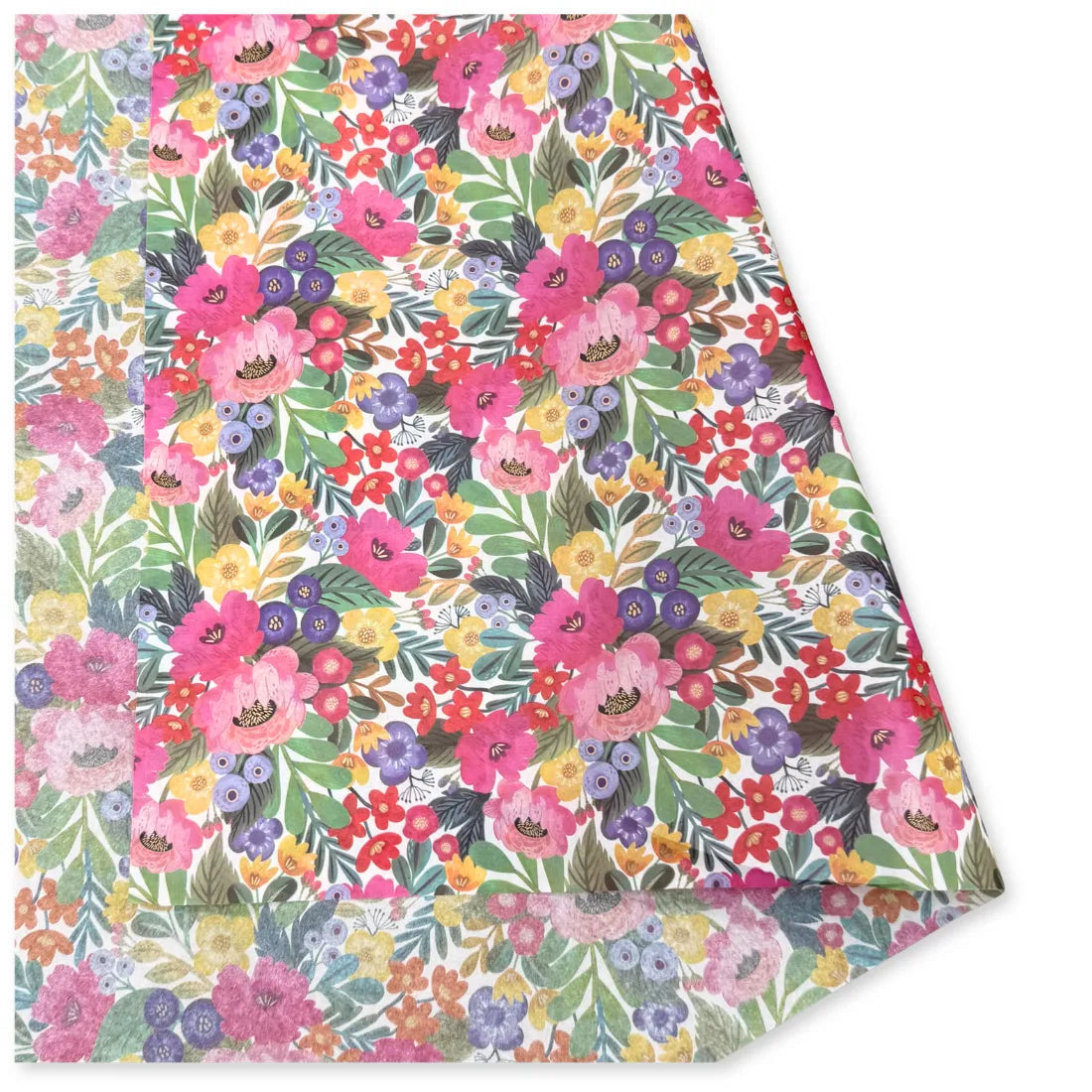 25 Fogli Carta Velina Fantasia Floreale 20 gr. 75x100 cm.
