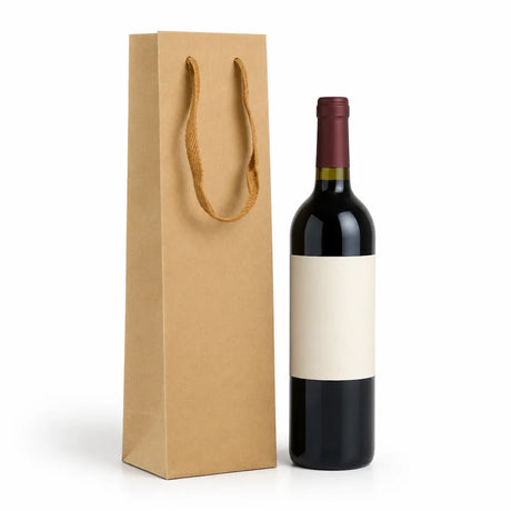 Shopper Porta 1,2 e 3 Bottiglie Avana
