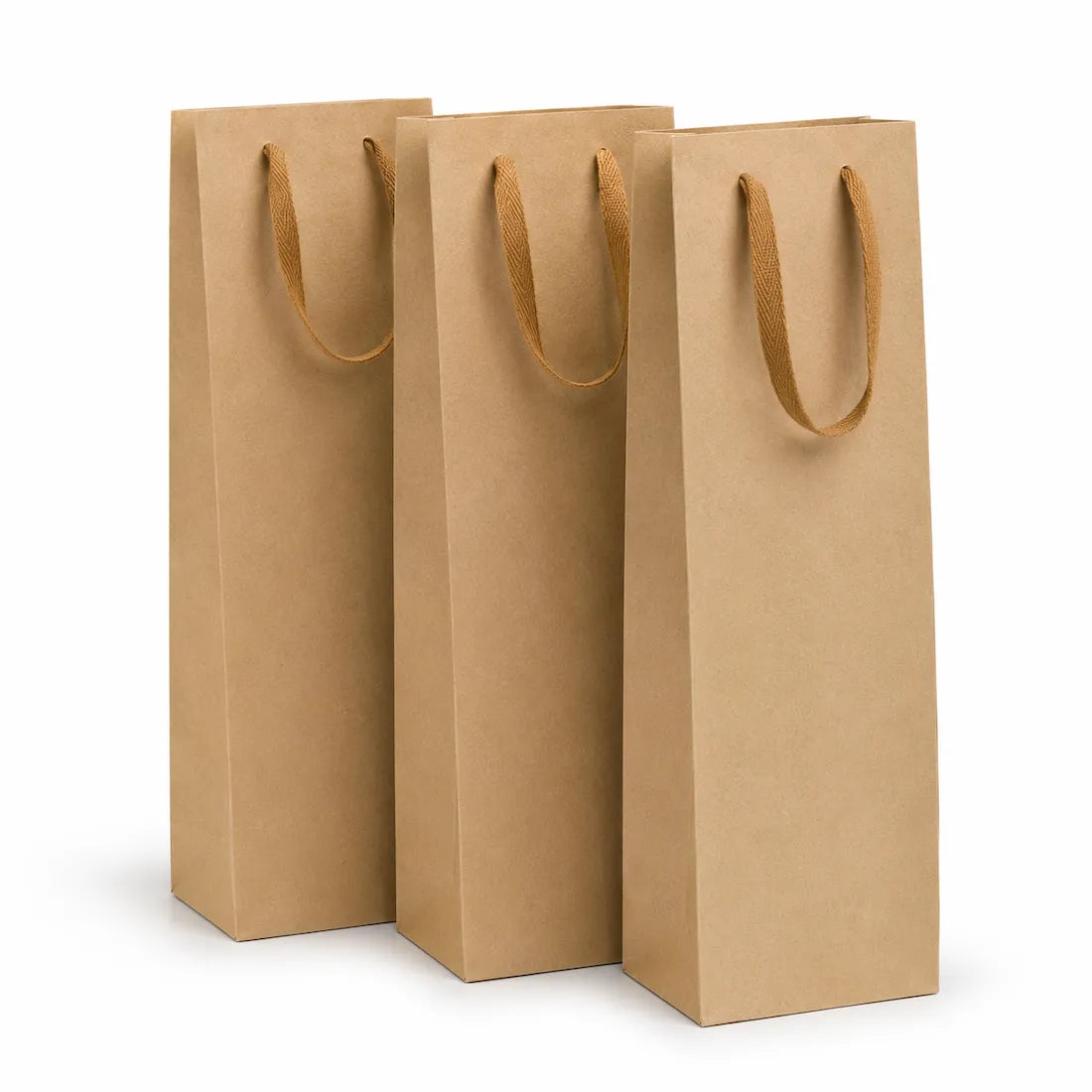 Shopper Porta 1,2 e 3 Bottiglie Avana