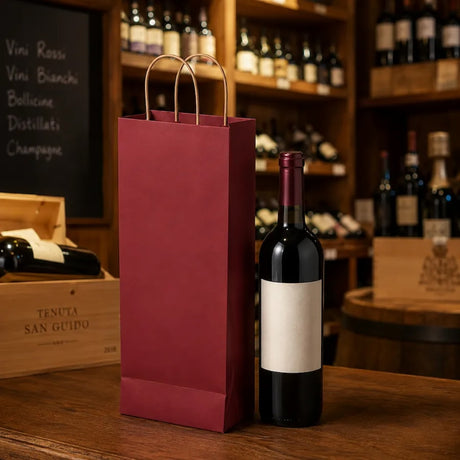 Shopper Porta Bottiglia Linea Premium Bordeaux
