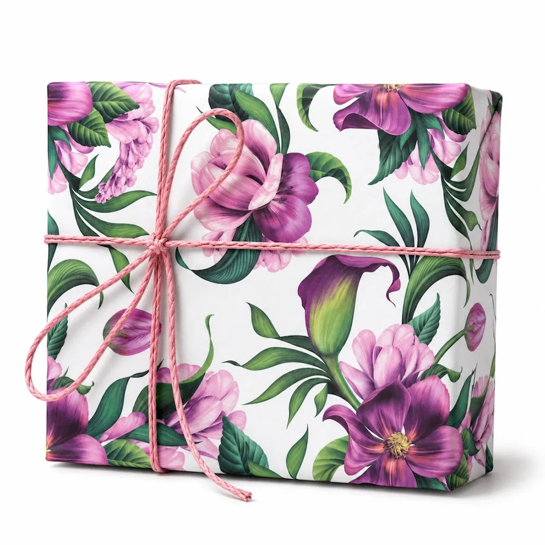 25 Fogli Carta Regalo Fiori in Viola