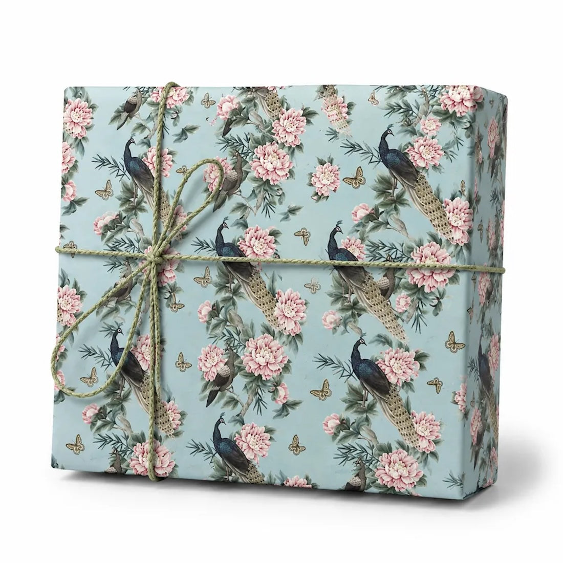 25 Fogli Carta Regalo Pavone