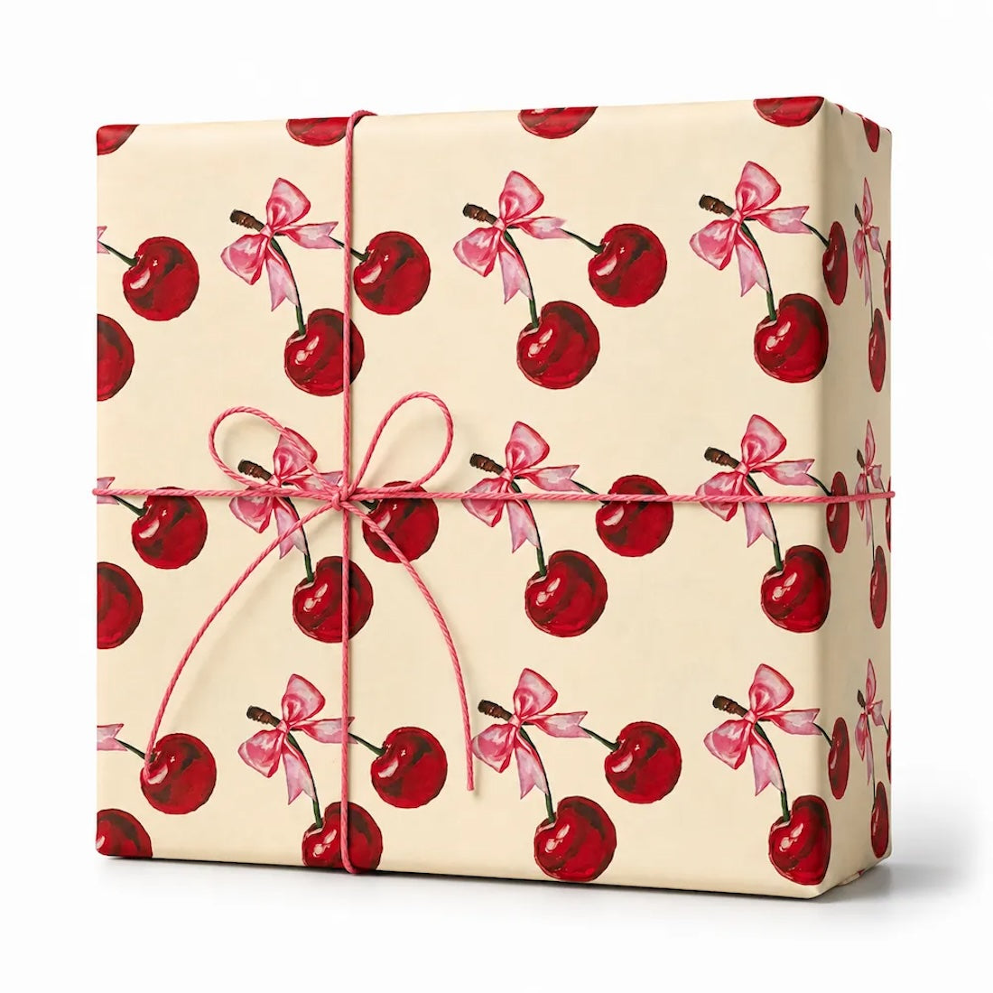 25 Fogli Carta Regalo Cherry Cream