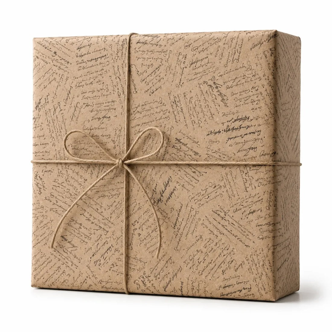 25 Fogli Carta Regalo Script Nero