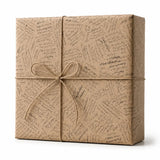 25 Fogli Carta Regalo Script Nero