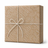 25 Fogli Carta Regalo Script Bianco