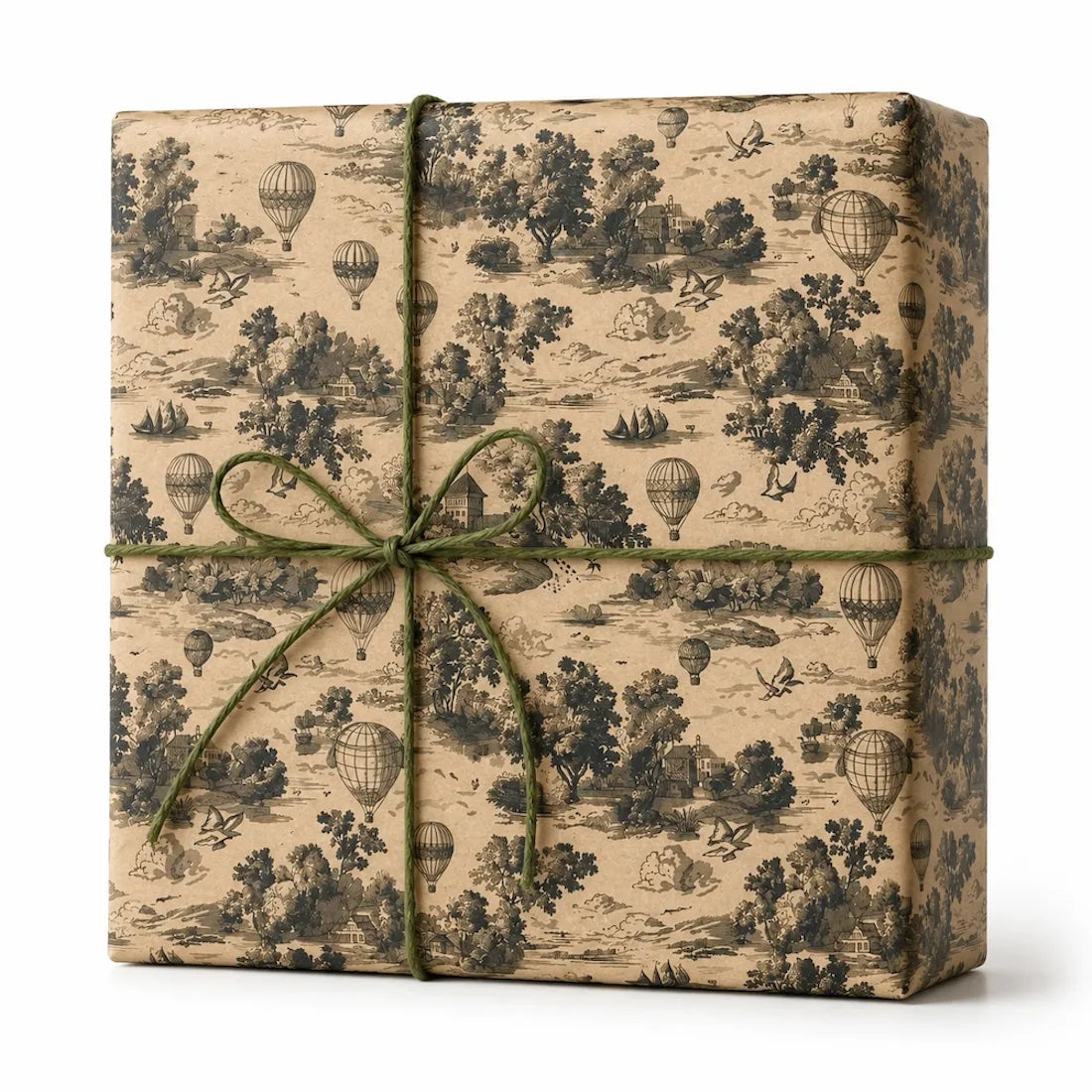 25 Fogli Carta Regalo Landscape Black