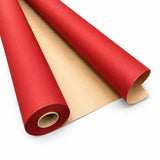 Bobina in Carta Avana Millerighe Colorata Rossa. Altezza 80 cm. Lunghezza 40 mt.