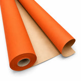 Bobina in Carta Avana Millerighe Colorata Arancio. Altezza 80 cm. Lunghezza 40 mt.