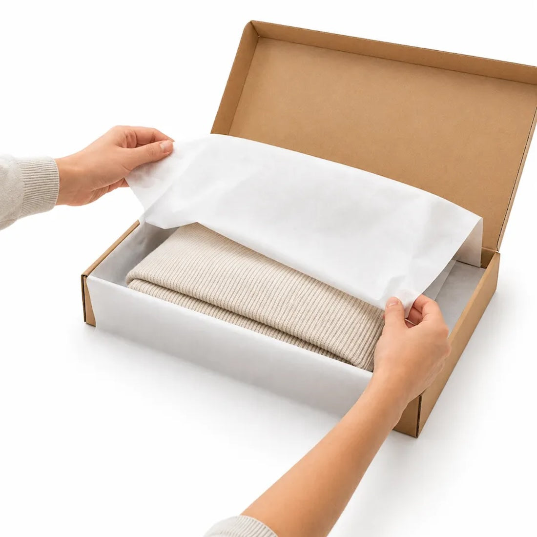 1200 Fogli Carta Velina Premium Bianca 22 gr. 50x75 cm.